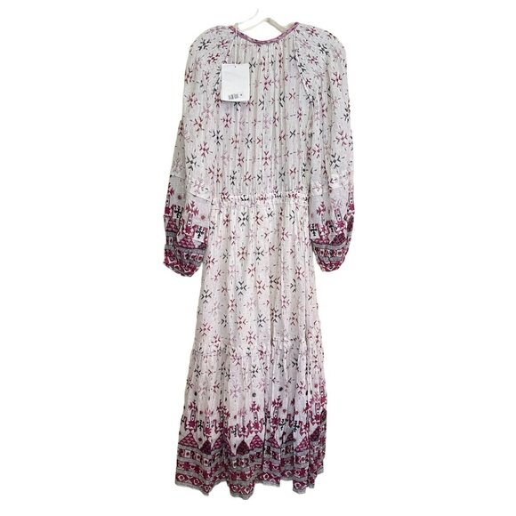 ISABEL MARANT ETOILE $890 Fratela printed cotton voile midi dress NWT Sz 34 US 2 - Picture 9 of 14